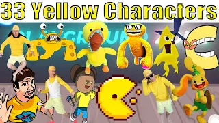 FNF Character Test  Gameplay VS Playground All Yellow Characters In Real Life