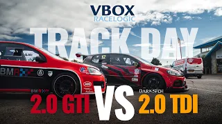 2.0 TDI vs 2.0 GTI! @vboxautomotive Track Day 🏁🏁