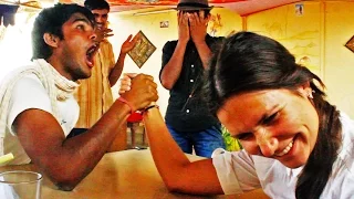 Russian Girls Vs. Rajasthani Boy Arm Wrestling | Nautanki Saala | Anil Mahato
