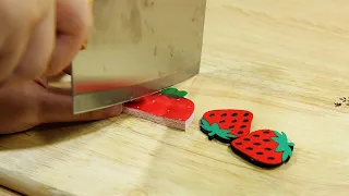 Stop Motion Cooking - Making Birthday Cake ASMR