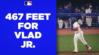 467 feet for Vlad Jr.! Vladimir Guerrero Jr. DESTROYS one for a long homer!