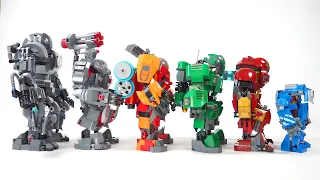 LEGO IRON MAN Mech Comparison | Iron Monger VS hydra stomper VS Hulkbuster | LEGO VS Movie