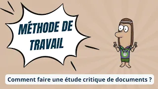 Methode étude critique de documents