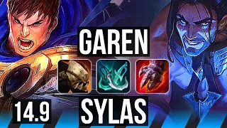 GAREN vs SYLAS (MID) | Rank 6 Garen, 14/2/6, Legendary | JP Master | 14.9