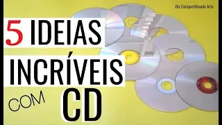 5 DIY COM CD VELHO: IDEIAS INCRÍVEIS DE ARTESANATO Compartilhando Arte