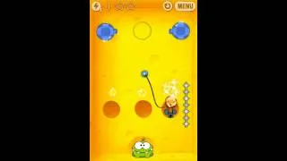 Cut The Rope Cheese Box level 20 - 3 Stars Walkthrough