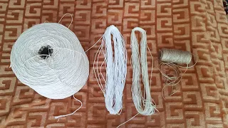 How to bleach jute and cotton twine