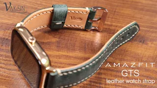 Making a Handmade Leather Watch Strap for Amazfit GTS | DIY