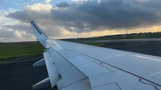 Evening Departure from Bordeaux | Boeing 737-8AS | Ryanair