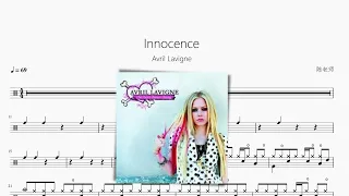 Innocence-Avril Lavigne 动态鼓谱 ドラム楽譜