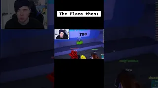 The Plaza then vs now #roblox #shorts