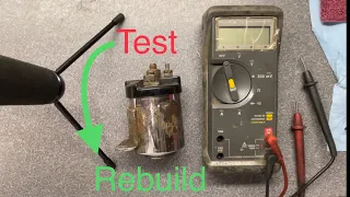 How to test a Harley Davidson Shovelhead starter solenoid and how to rebuild the solenoid. 1982 FLH