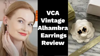 VCA Vintage Alhambra Earrings Review ✨ || Comfort level, Wear & Tear, Pricing, Pros & Cons