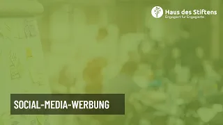 Social-Media-Werbung – Haus des Stiftens