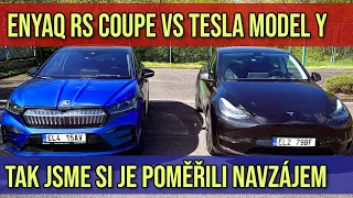 Poměřili jsme si navzájem Škodu Enyaq RS Coupe a Teslu Model Y