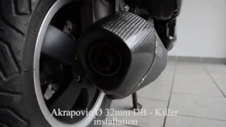 Vespa Akrapovic 32mm DB Killer Installation