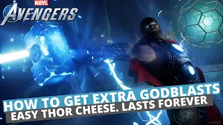 HOW TO GET EXTRA GODBLASTS WITH THOR | MARVELS AVENGERS