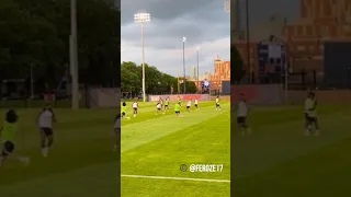 Mudryk scores a beauty in Chelsea training 💥 #shorts