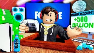 He Built A SECRET GAMING ROOM To Become A BILLIONAIRE! (A Roblox Movie)