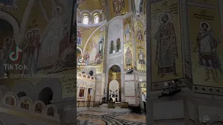 Holy Liturgy at St. Sava's tample in Belgrade, Serbia