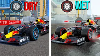 WET TIRES on DRY vs. SOFT TIRES on RAIN (TOP SPEED COMPARISON F1 2021/2022)