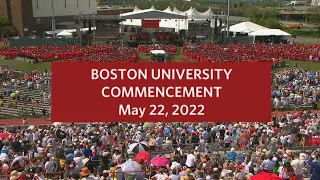 Boston University Commencement 2022