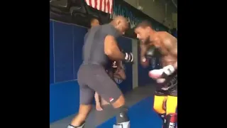 Kamaru Usman emotions while sparring with Michael Johnson