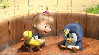 Puzzle Masha and The Bear. Hot! 🌞🌡Пазл Маша и Медведь. Жарко!