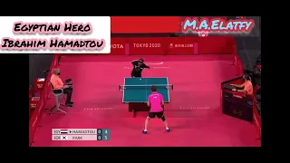 Paralympic- Egypt’s Ibrahim Hamadtou who plays table tennis with bat in mouth after losing arms