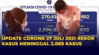[Update Corona ] 27 Juli 2021 :  Pecah Rekor Lagi!! Kasus Meninggal Tembus 2.069