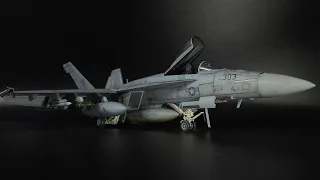 F/A-18E Super Hornet 1/48 Meng "A Super Bug on an  carrier" [full video build]