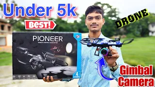 Pioneer Toy Drone with 4K Gimbal Camera & 360 Degree Flip | Under 5k Best Camera Drone In 2023