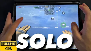 Trying Solo on COD: Warzone Mobile | Uncut, Full Gameplay | Six Finger Handcam M2 iPad Pro