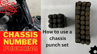 How to punch chassis number on any motorcycle #motorcycle #bike #number