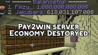 DUPING  & Destroying the Economy of Czech Pay2Win Server- WarfareMC