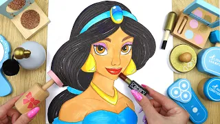 ASMR Makeup & Skincare with WOODEN Cosmetics for Princess Jasmine 💄