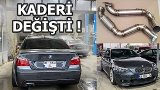 E60 KAÇIRIP DOWNPİPE YAPTIRDIM ! / Tam Bir Yanlama Makinası Oldu !