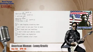 🎙 American Woman - Lenny Kravitz Vocal Backing Track with chords and lyrics