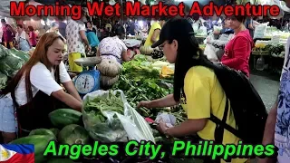 LOT LOT'S MORNING WET MARKET SHOPPING ADVENTURE : Angeles City, Philippines