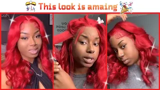 Afforable red wig |Amazing color |ft Mscoco Hair✨