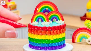 Wonderful Rainbow Butter Cream Cake🌈1000+ Miniature Rainbow Cake Recipe🌞Best Of Rainbow Cake Ideas