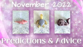 November 2022 Predictions & Advice🐚🐬 Pick A Card🔮 In-Depth Tarot Reading