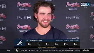 Ian Anderson reacts to one-hit gem in MLB debut