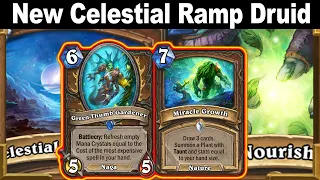 My New Celestial Ramp Druid Is Crazy Fun To Watch Before Bed Voyage to the Sunken City | Hearthstone