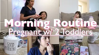 My Morning Routine | Pregnant mom with 2 Toddlers