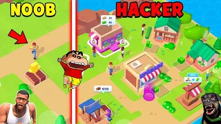 Shinchan Build World Biggest Town And earn Millions of Dollars to become Millionaire with Franklin