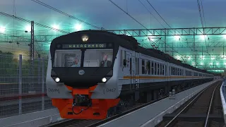 Вечерняя поездка от Подольска до Мск-Курская D2 | Trainz Simulator 2019