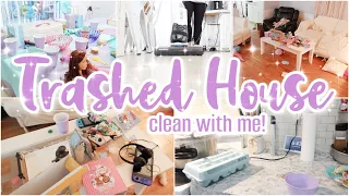 ✨COMPLETE DISASTER✨TRASHED HOUSE CLEAN WITH ME!  CLEANING MOTIVATION // SUNDAY RESET