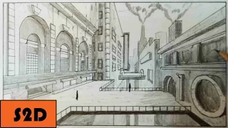 How To Draw Backgrounds (One-Point Perspective)