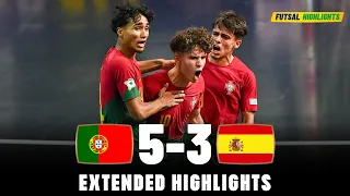 Portugal vs Spain | What a Game | Highlights | U19 Euro Futsal 03-09-2023